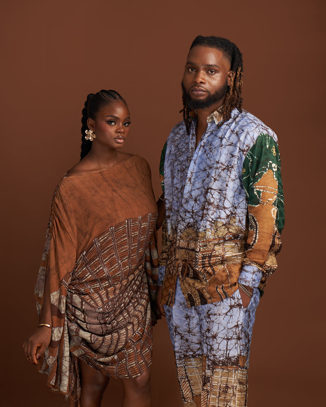 The Ndu Essence Chocolate Brown Dress - Agbada Bubu Dress