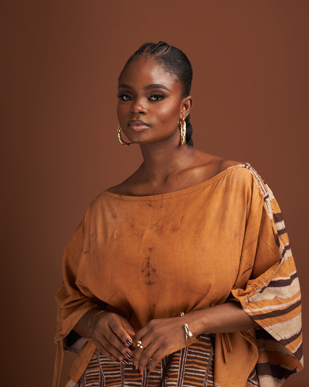 The Ndu Essence Brown Dress - Agbada Bubu Dress