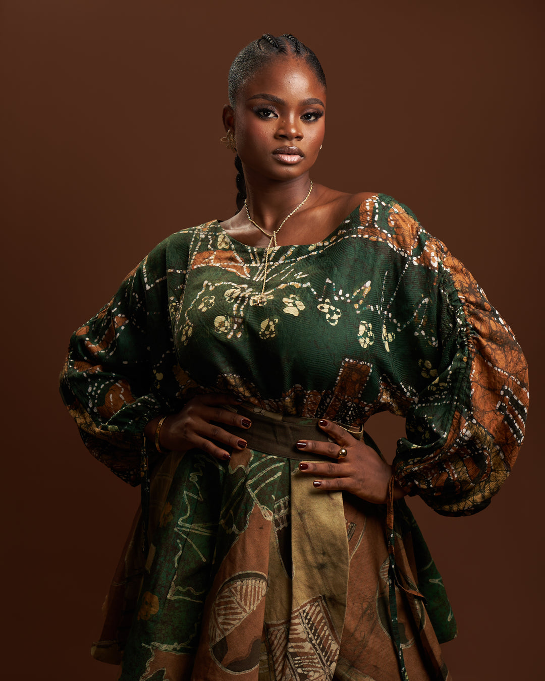 The Ojudeoba Heritage Bow Wrap Pleated Iro Skirt